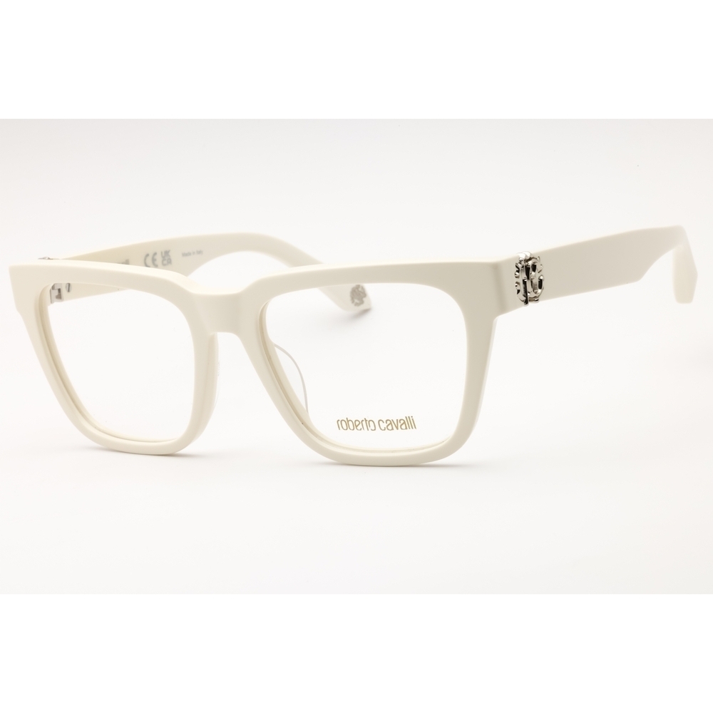 Roberto Cavalli VRC026M Eyeglasses White Acetate Rectangular